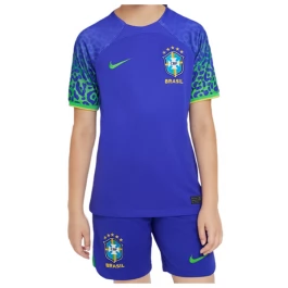 WK voetbal 2022 Brazilië Uitshirt Kids