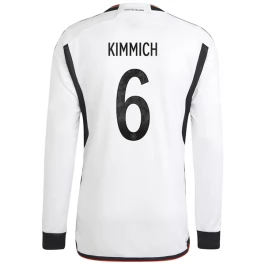 WK voetbal 2022 Duitsland Kimmich 6 Thuisshirt - L/S
