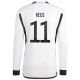 WK voetbal 2022 Duitsland Reus 11 Thuisshirt - L/S