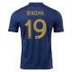 WK voetbal 2022 Frankrijk Benzema 19 Thuisshirt