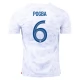 WK voetbal 2022 Frankrijk Pogba 6 Uitshirt