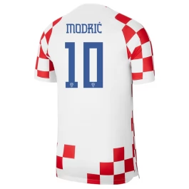 WK voetbal 2022 Kroatië Modrić 10 Thuisshirt