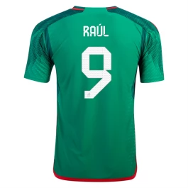 WK voetbal 2022 Mexico Raul 9 Thuisshirt