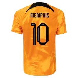 WK voetbal 2022 Nederland Memphis 10 Thuisshirt