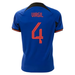 WK voetbal 2022 Nederland Virgil 4 Uitshirt