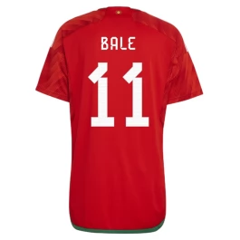WK voetbal 2022 Wales Bale 11 Thuisshirt