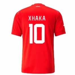 WK voetbal 2022 Zwitserland Xhaka 10 Thuisshirt