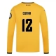 Wolverhampton Wanderers Cunha 12 Thuisshirt 2024-2025 L/S Voetbaltenue