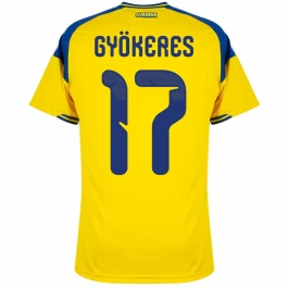 Zweden Gyökeres 17 Thuisshirt WK 2026